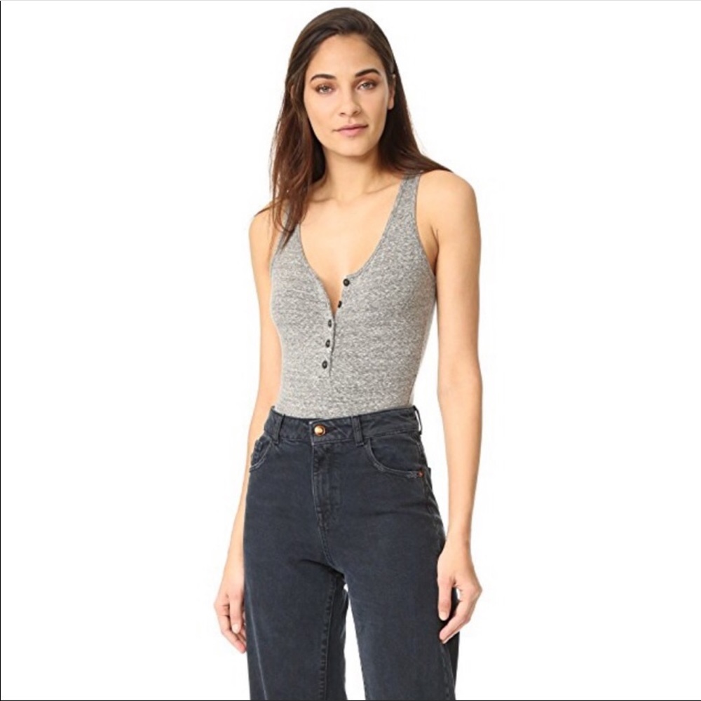 Madewell Henley bodysuit, size XS